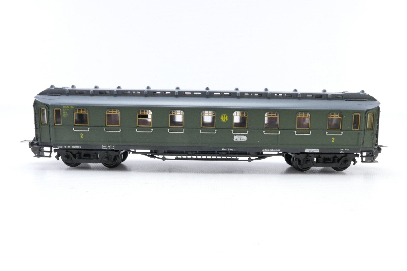 Trix Express H0 33371 Schnellzugwagen 2.Kl. der DRG, Analog, in OVP.2