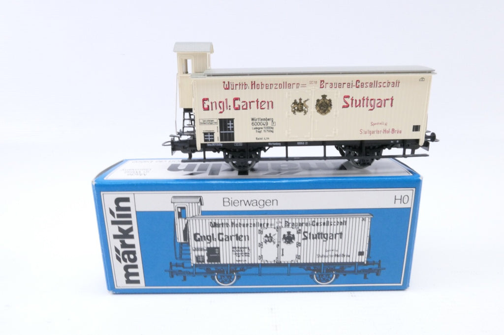 Märklin 4677 Bierwagen Engl. Garten Stuttgart, Analog, Spur H0, in OVP.0