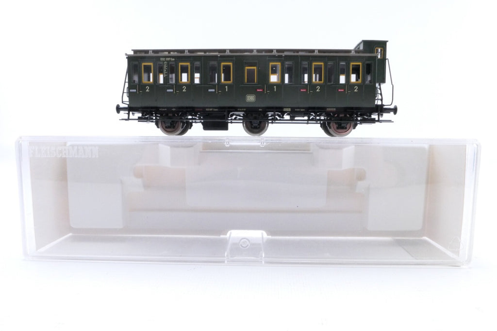 Fleischmann 5065 Abteilwagen 1./2. Klasse mit Bremserhaus, Analog, Spur H0, OVP.0