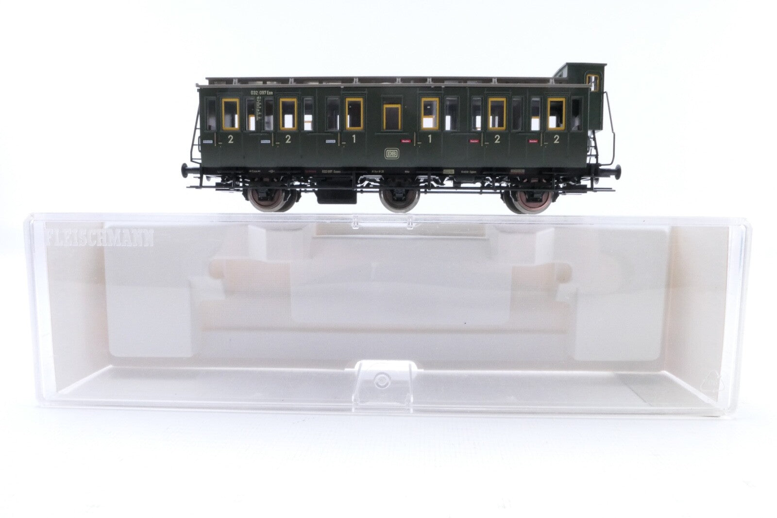 Fleischmann 5065 Abteilwagen 1./2. Klasse mit Bremserhaus, Analog, Spur H0, OVP.0