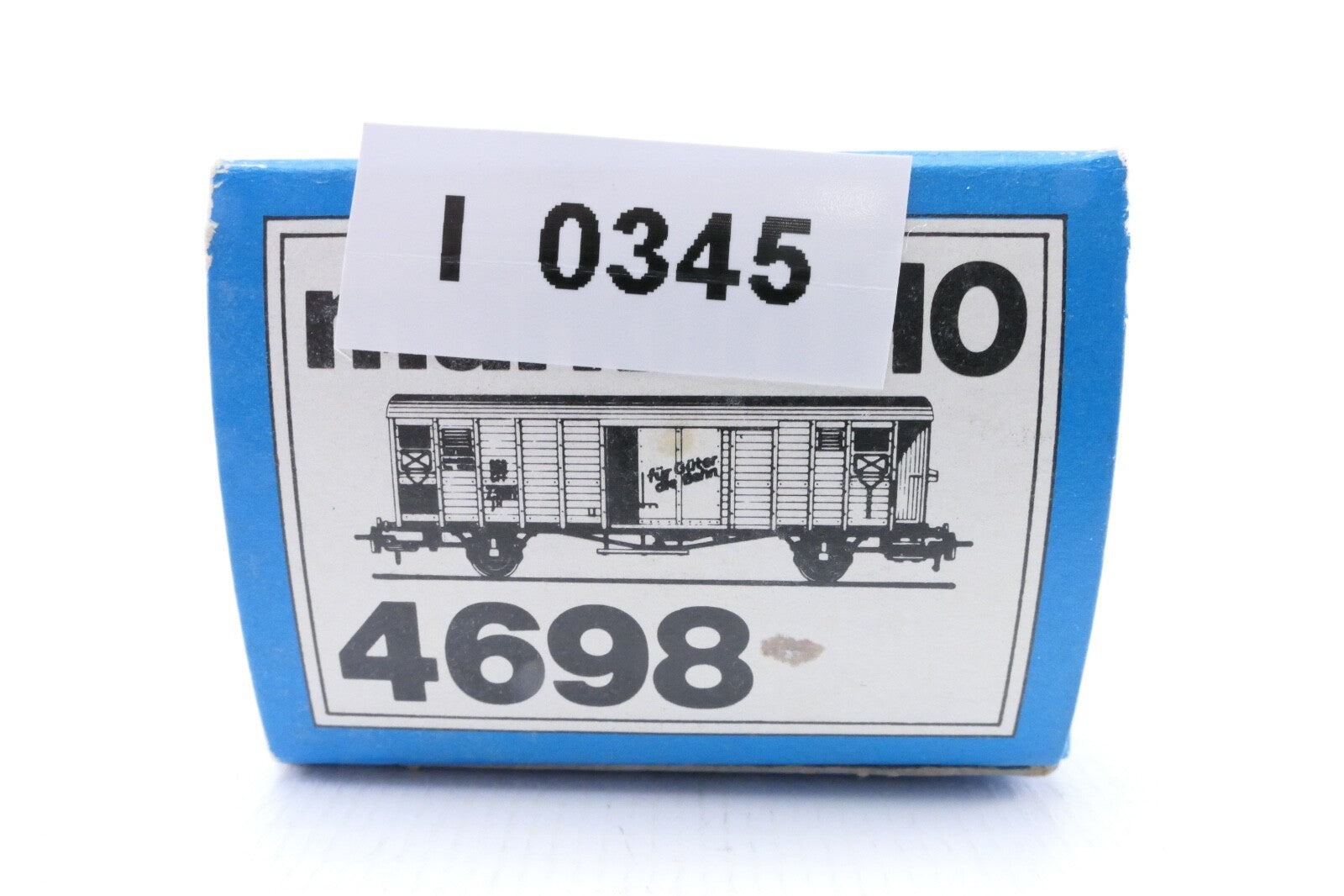 Märklin 4698 Gedeckter Güterwagen mit Bremserhaus der DB, Analog, Spur H0, OVP.10