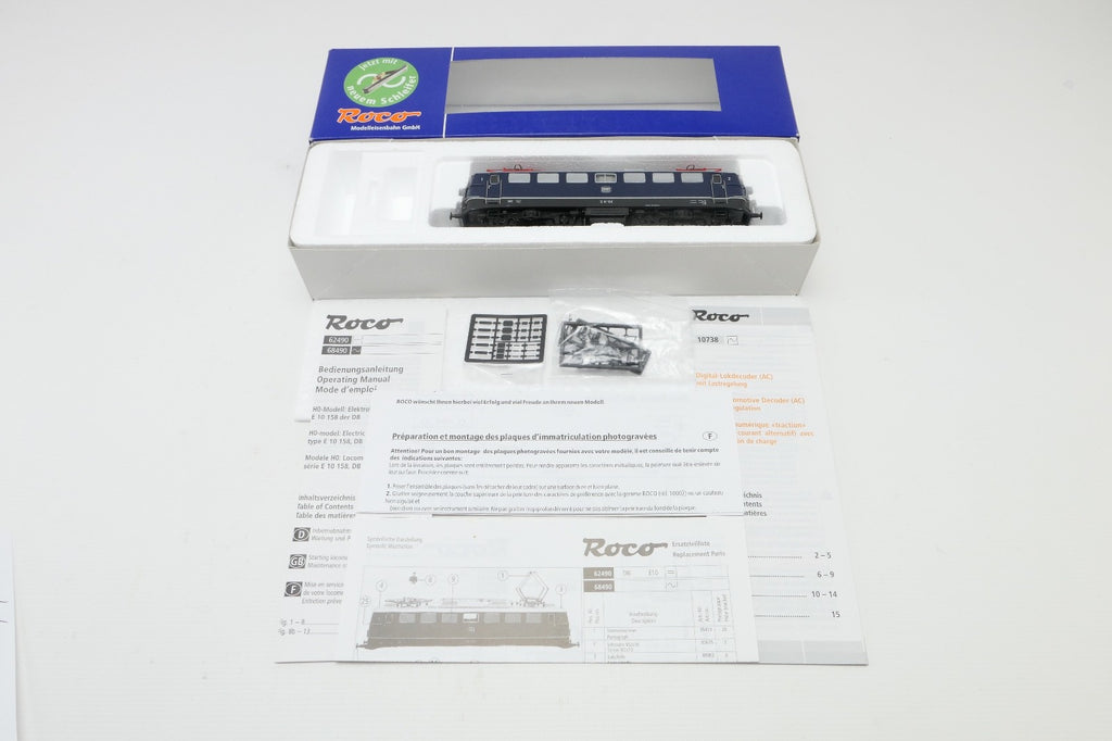 Roco H0 68490 E-Lok BR E10 158 der DB, WS, Digital, in OVP mit BA.9