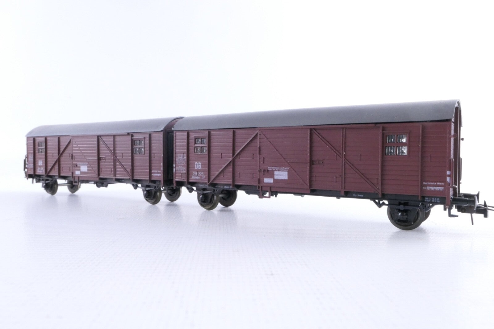 Roco 4328 Gedecktes Güterwagenpaar Leig-Einheit der DB, Analog, Spur H0, in OVP.5