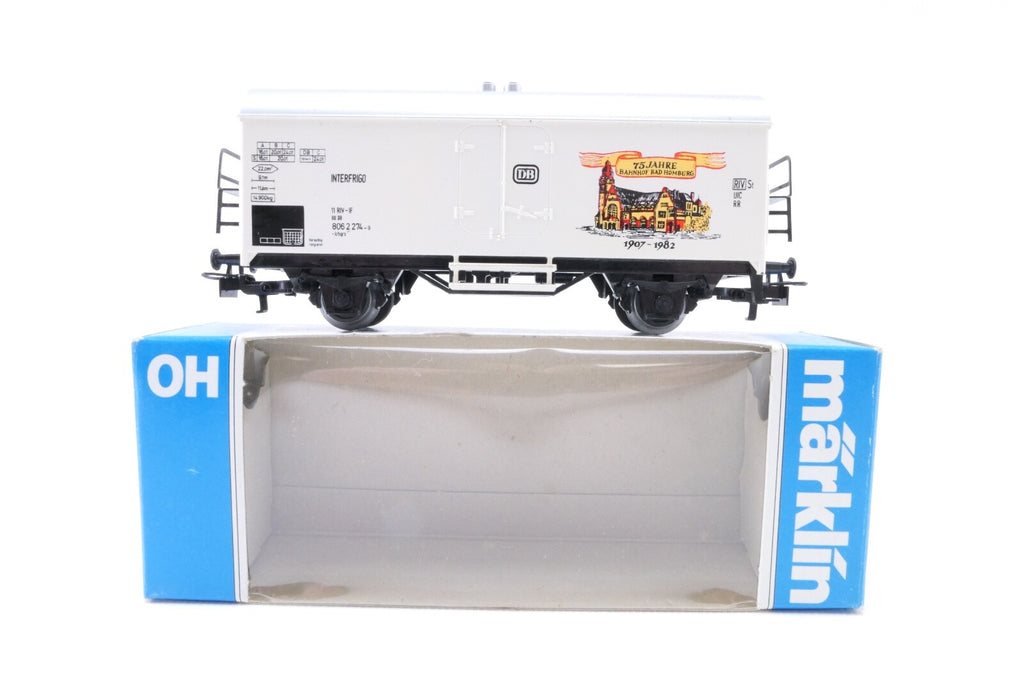 Märklin 4418 SoMo Kühlwagen " 75 Jahre Bahnhof Bad Homburg", Analog, Spur H0,OVP0