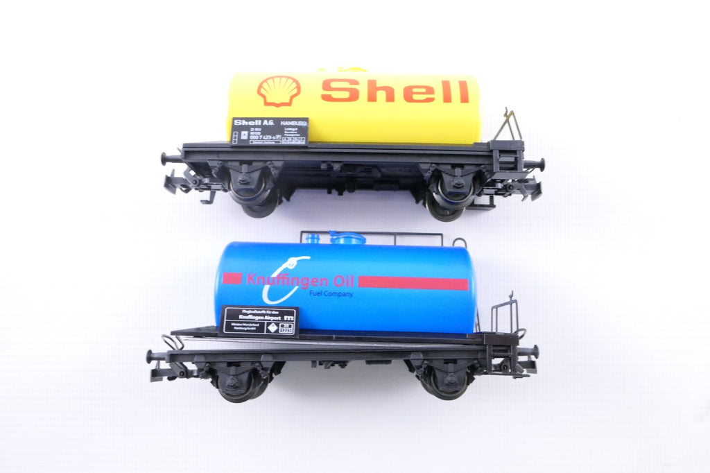 Märklin 4442, 94354 Tankwagen Set Knuffingen Oil - Shell, H0,in OVP.2
