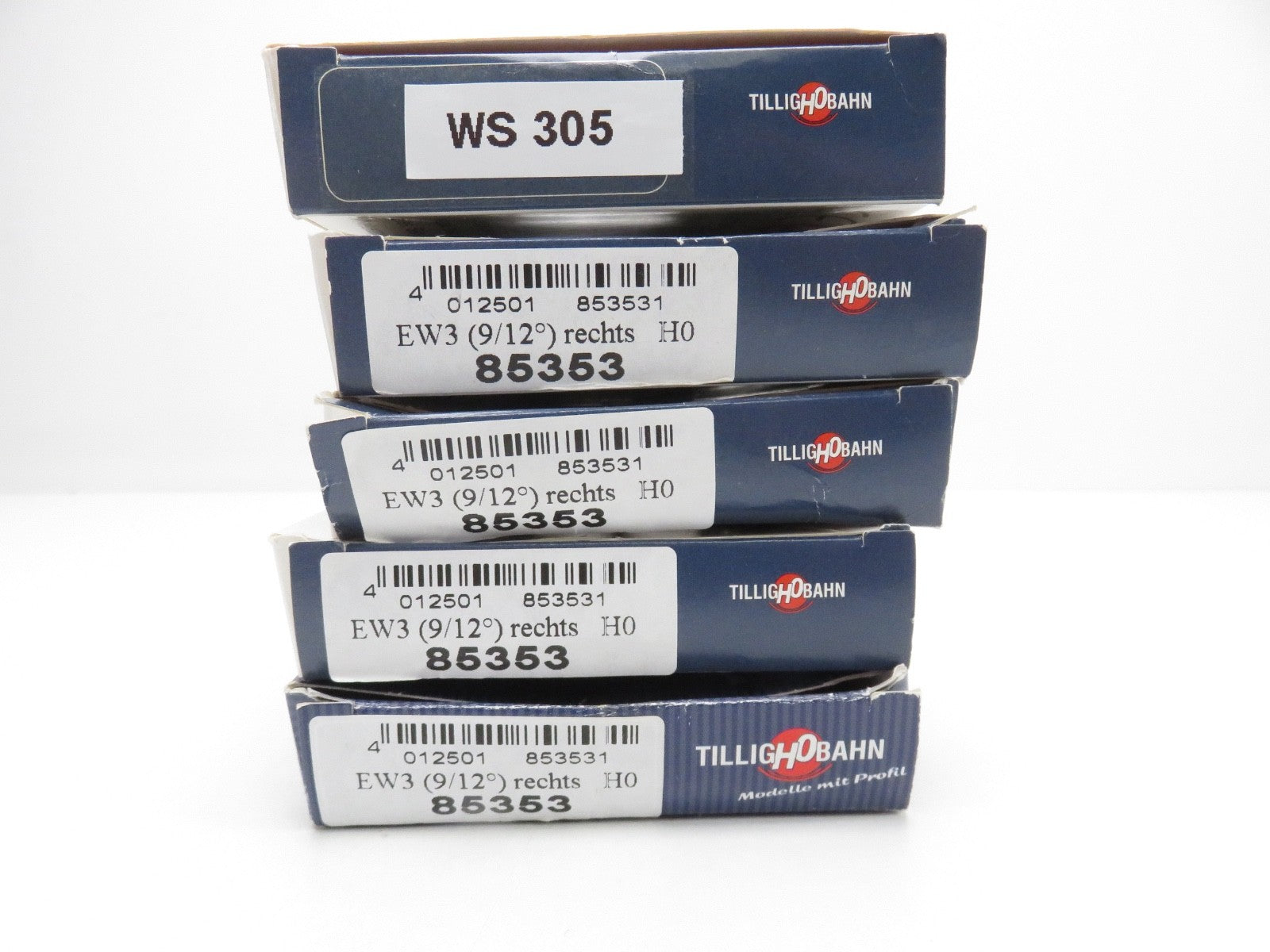 Tillig H0 85353 Weiche rechts 5tlg. , Weiche 9/12 rechts Neuwertig mit BA.6