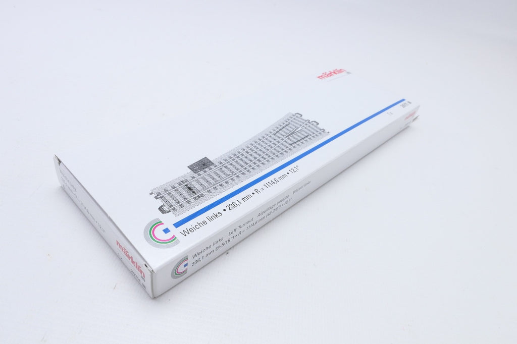 Märklin H0 24711 Weiche links, 236,1mm , Radius 1114,6mm, 12,1 Grad, NEU !,OVP.7