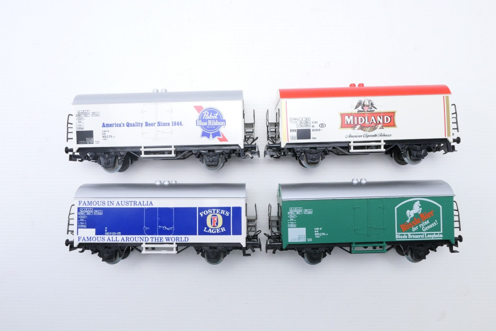 Märklin H0 4562-4562 Kühlwagen Set 4tlg. mit Reklame, WS, in OVP.2