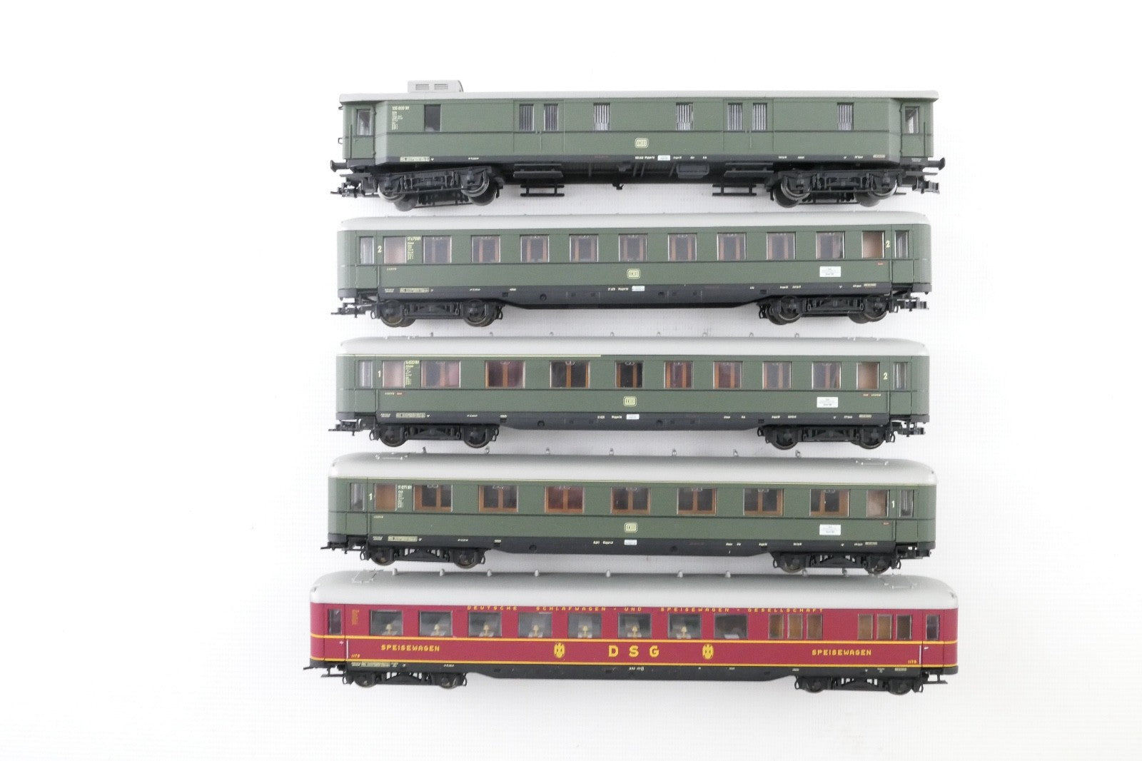 Liliput H0 L350001 Schnellzugwagen Set 5tlg. der DB, GS, in OVP.2