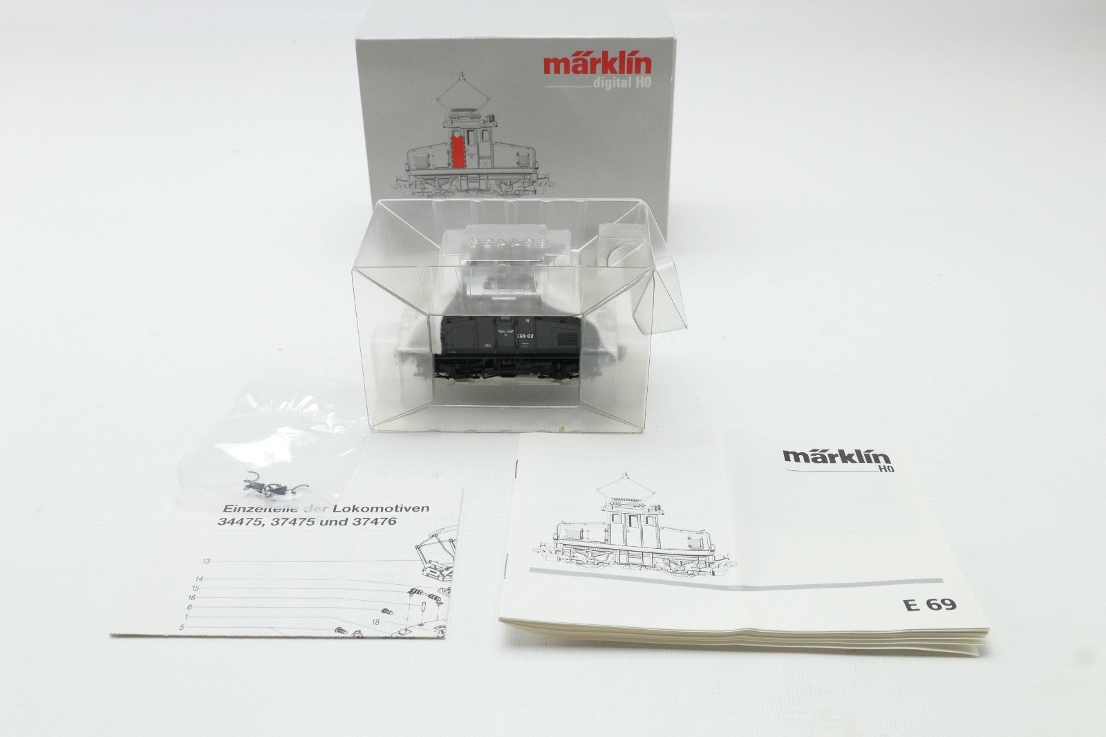 Märklin H0 37476 E-Lok BR E 6902 der DRG, Digital mit BA in OVP, Adresse "24".9