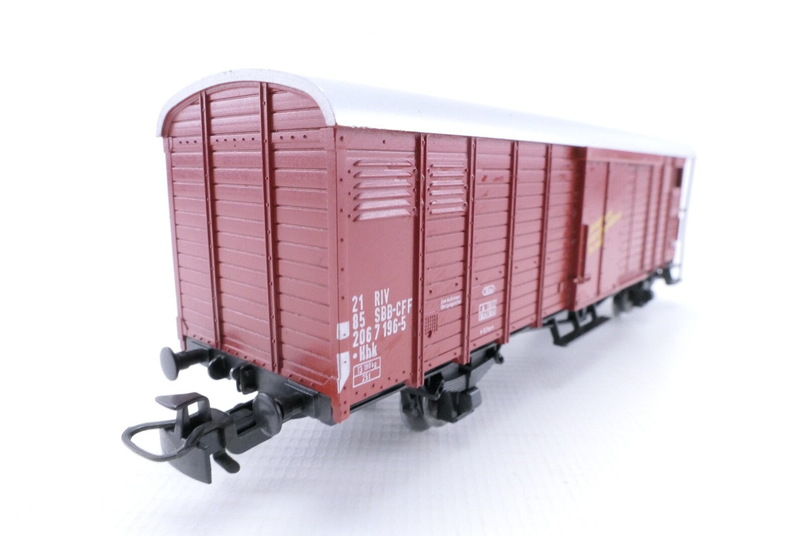 Märklin 4698 Gedeckter Güterwagen mit Bremserhaus der DB, Analog, Spur H0, OVP.4