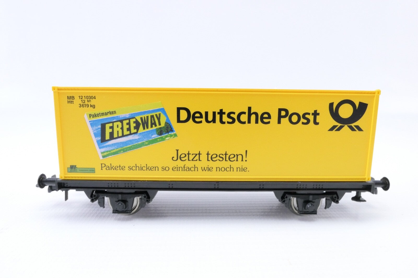 Roco 47251 Güterwagen Containerwagen Deutsche Post, Analog, Spur H0, in OVP.3