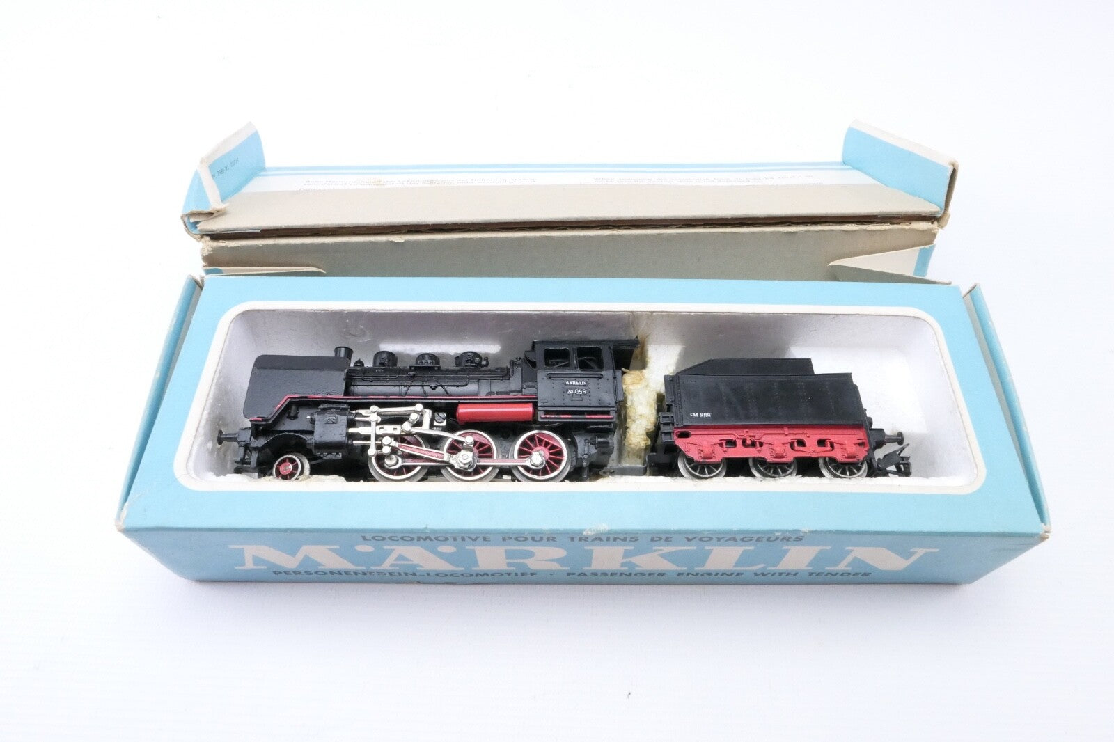 Märklin 3003 Schlepptender Dampflok BR 24 014 der DB, Analog, Spur H0, in OVP.8