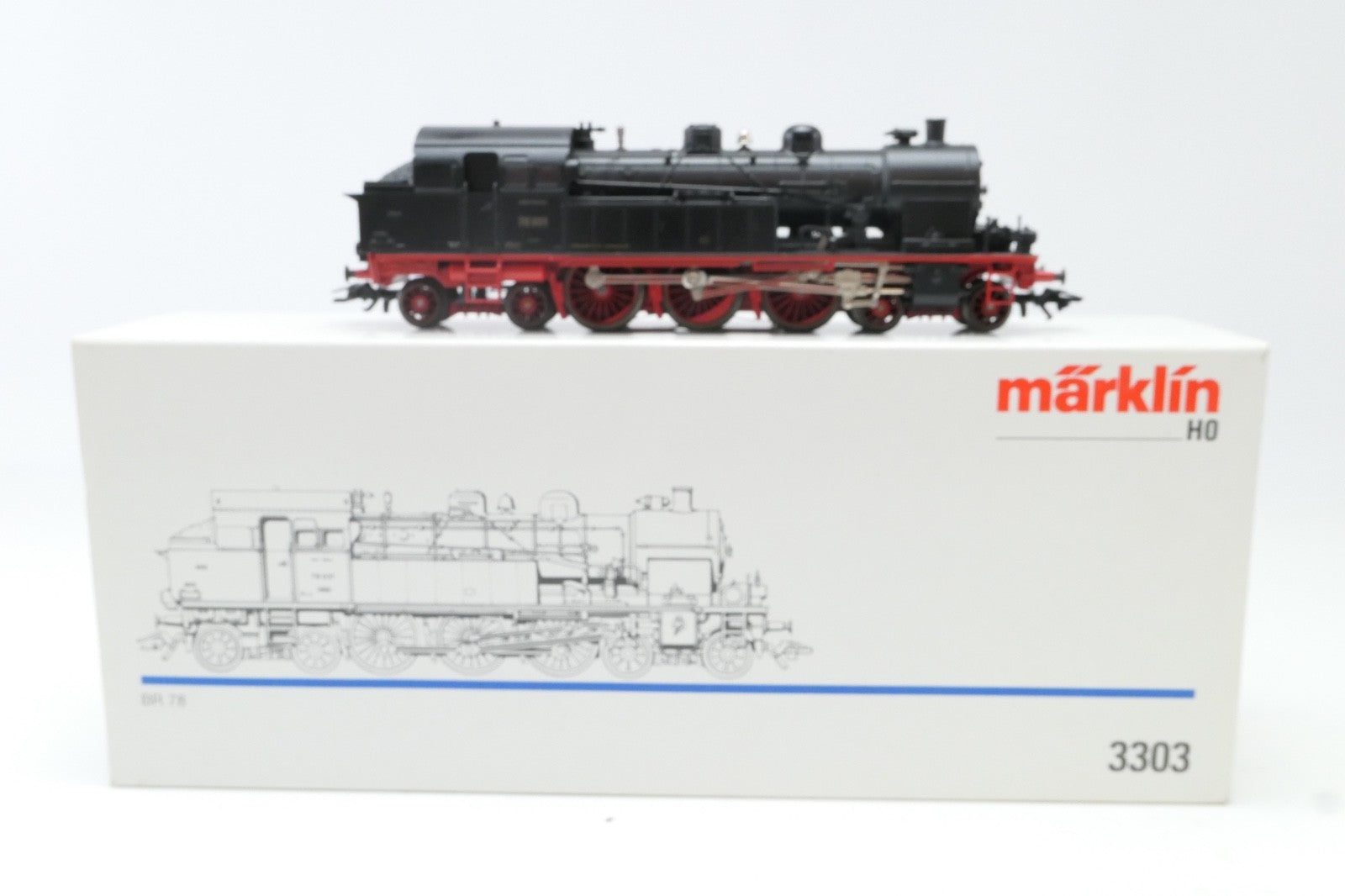 Märklin H0 3303 Dampflok BR 78 031 der DRG, Analog, in OVP.0