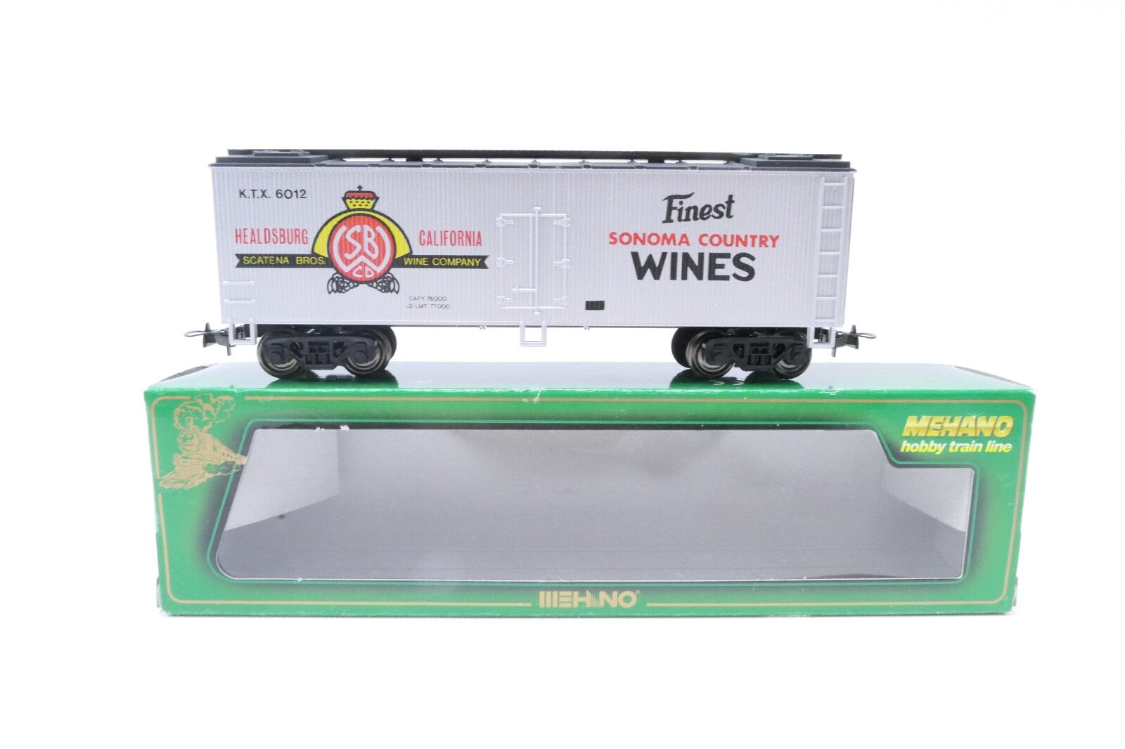 Mehano T071/17852 Sonoma Wines Reefer Car 40', Analog, Spur H0, in OVP.0