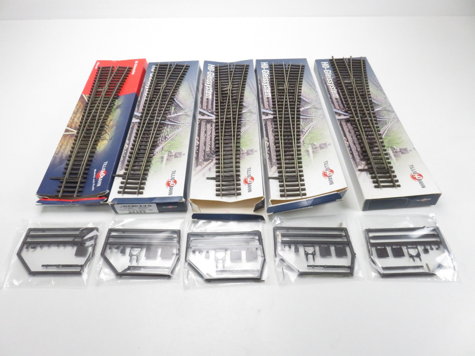 Tillig H0 85353 Weiche rechts 5tlg. , Weiche 9/12 rechts Neuwertig mit BA.0