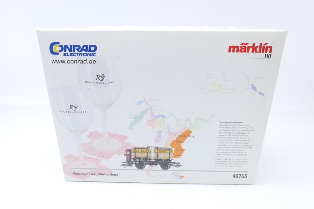Märklin Conrad 46765 Weinwagenset "Württemberg", Analog, Spur H0, in OVP.0