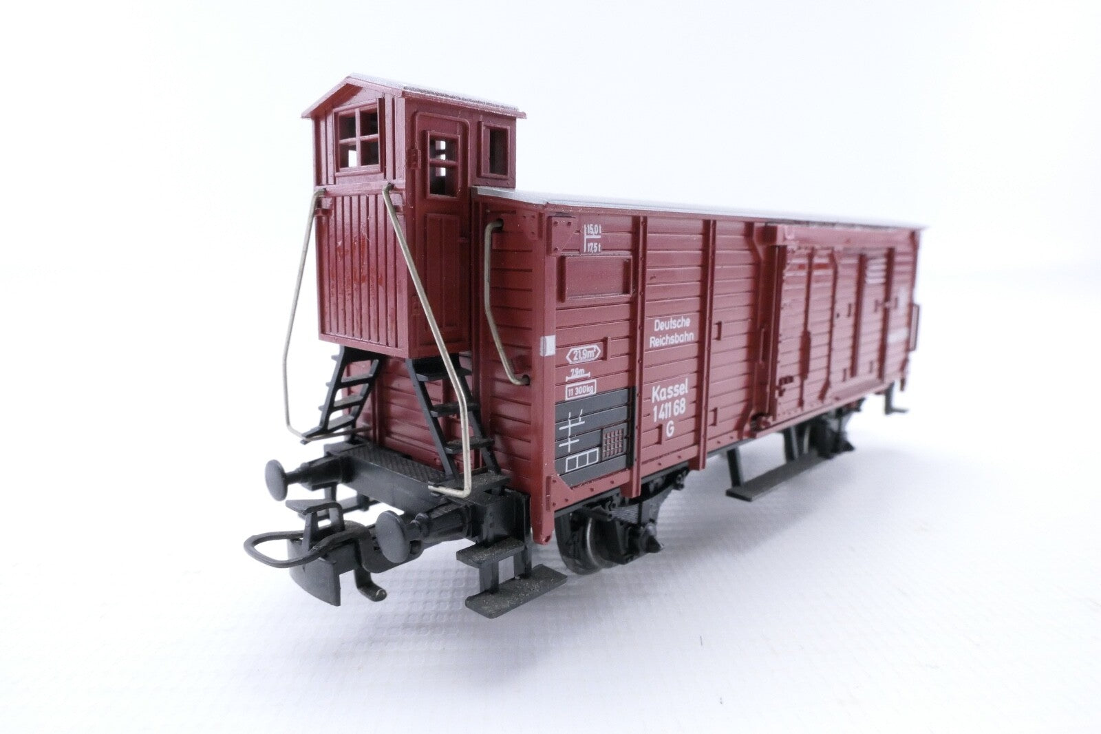 Märklin 4695 Gedeckter Güterwagen mit Bremserhaus der DB, Analog, Spur H0, OVP.1