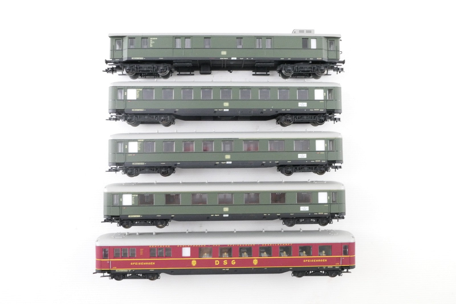 Liliput H0 L350001 Schnellzugwagen Set 5tlg. der DB, GS, in OVP.1