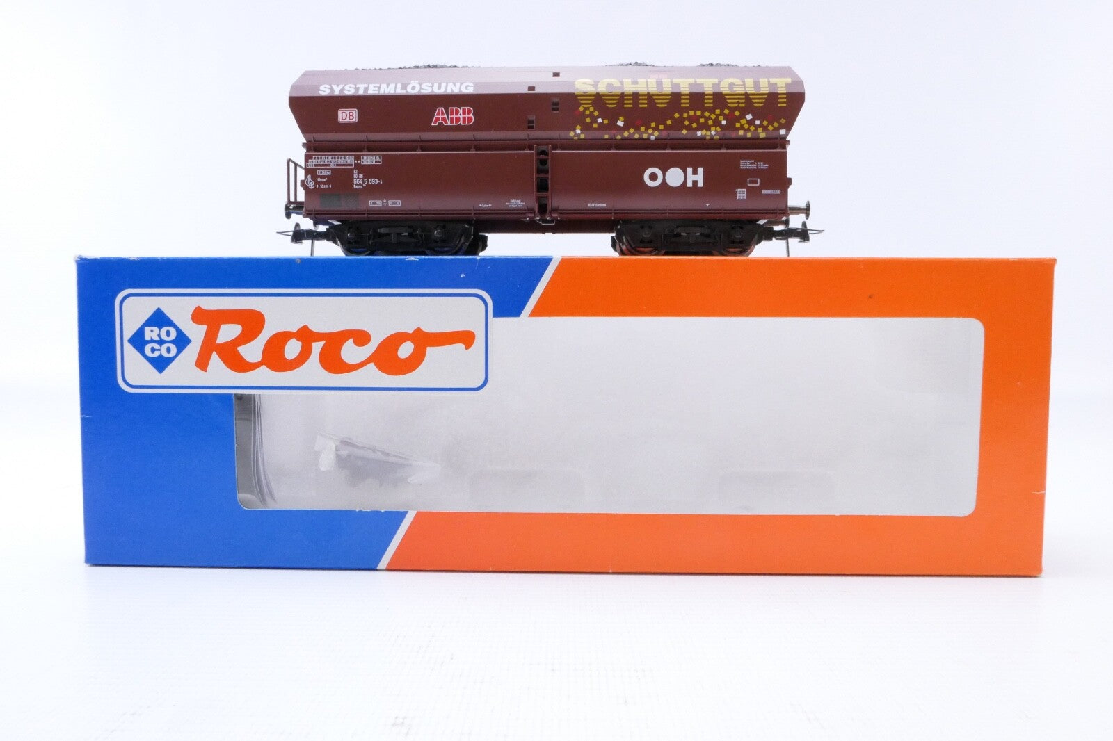 Roco 47060 Selbstentladewagen „ABB Schüttgutt“ der DB, Analog, Spur H0, in OVP.0