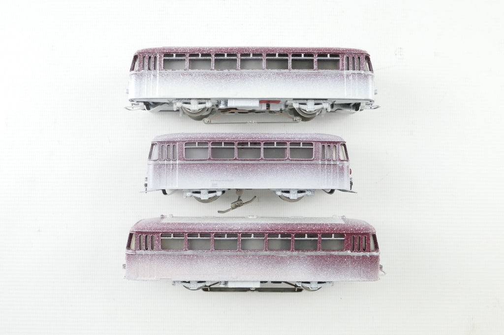 Märklin H0 3016 - 4018 Rarität Schienenbus Garnitur 3tlg der DB, WS in OVP.2
