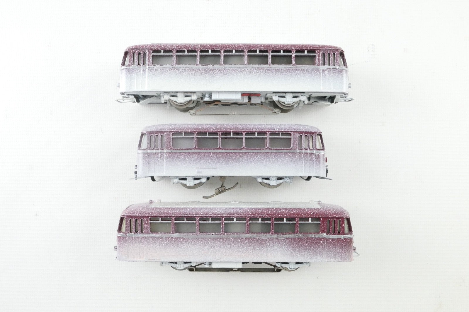 Märklin H0 3016 - 4018 Rarität Schienenbus Garnitur 3tlg der DB, WS in OVP.2