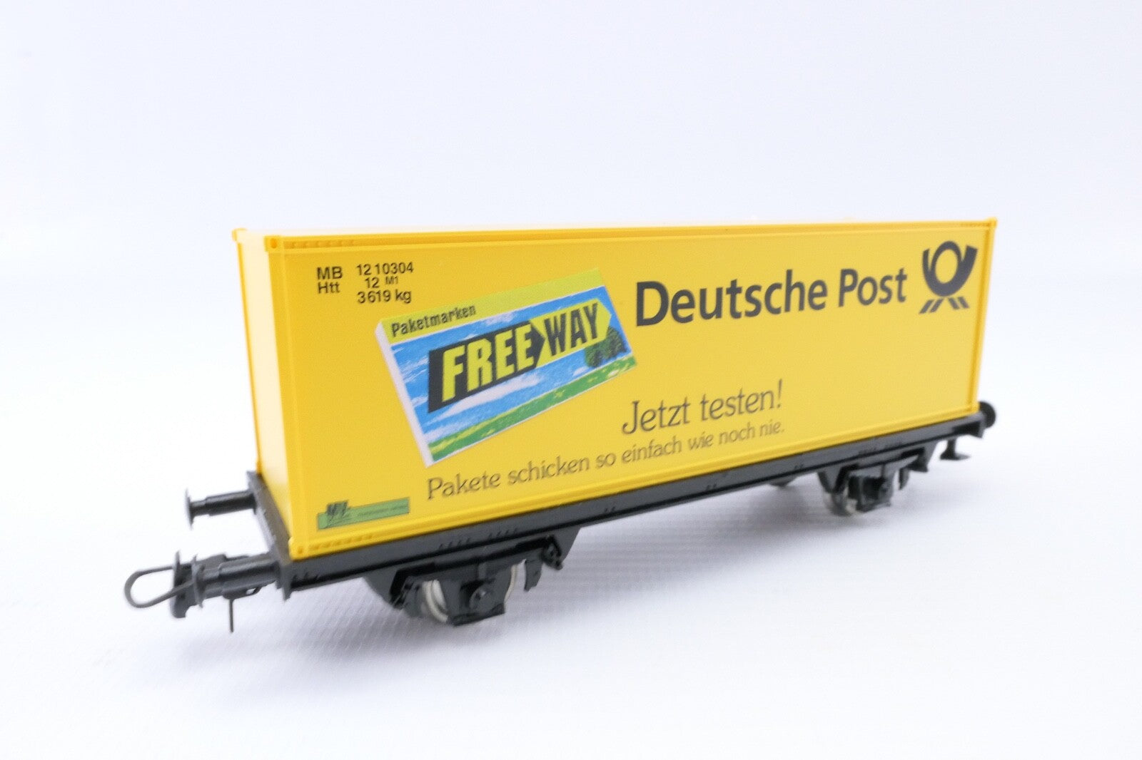Roco 47251 Güterwagen Containerwagen Deutsche Post, Analog, Spur H0, in OVP.1