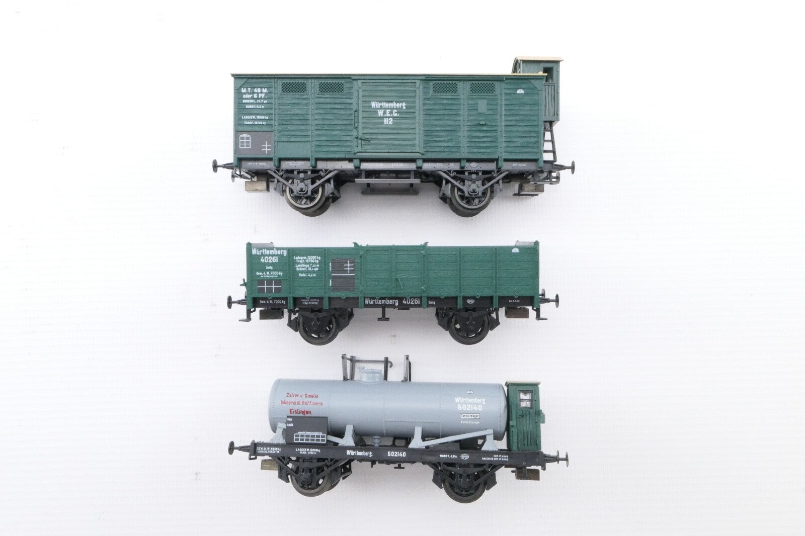 Trix H0 23535 Güterwagen Set 3 tlg. Württemberg, in OVP.1