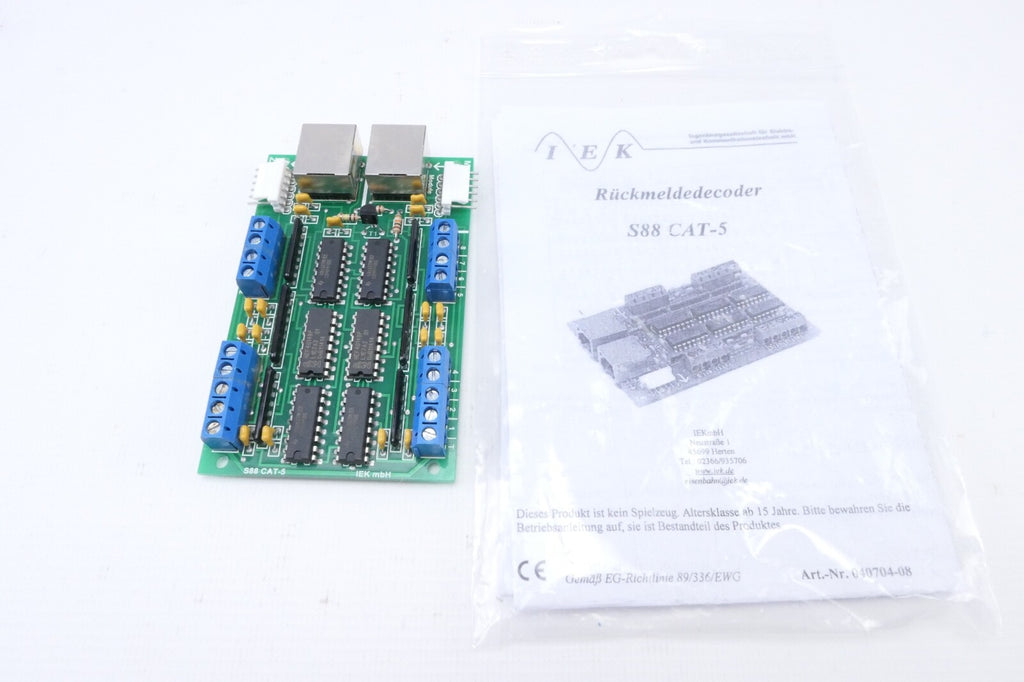 S88 CAT-5 OPTO, Rückmeldemodul, Rückmelder, digitaler Rückmeldedecoder, IEK.0