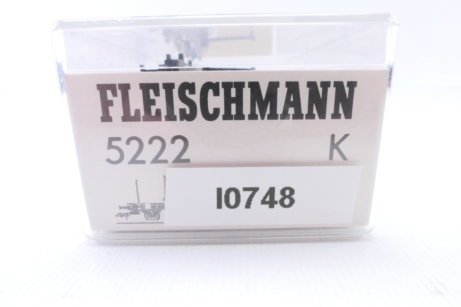 Fleischmann 5222 Drehschemelwagen der DR, Analog, Spur H0, in OVP.11
