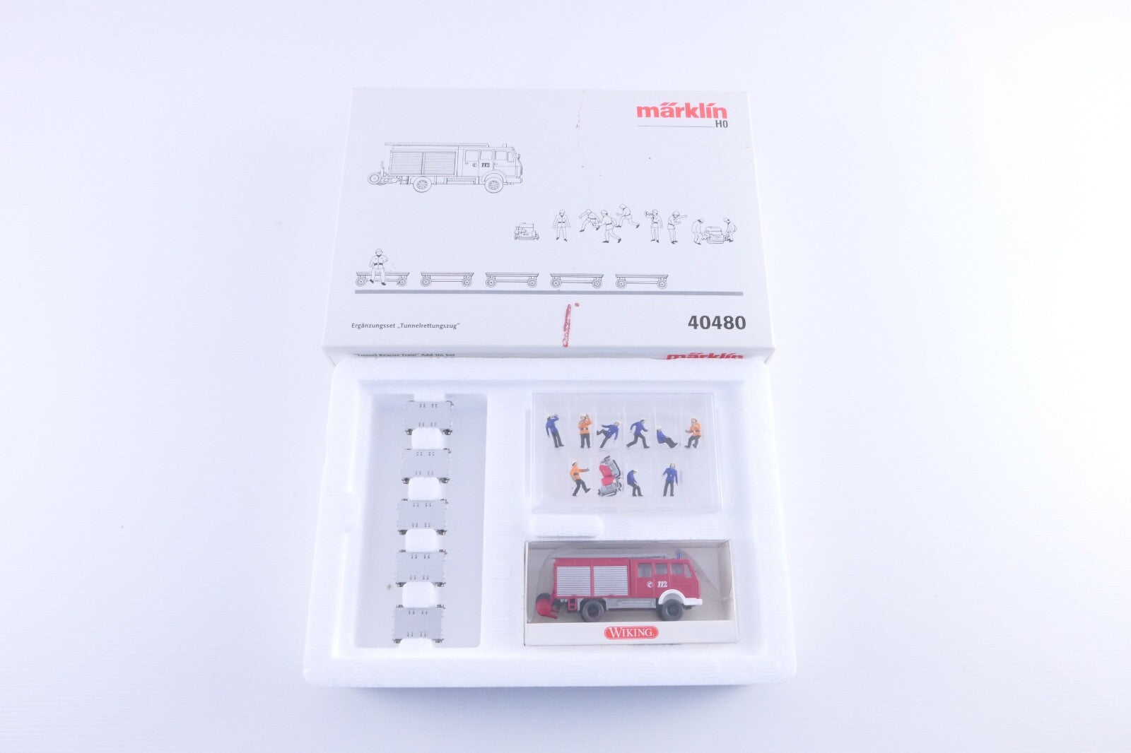 Märklin 40480 Ergänzungsset "Tunnelrettungszug" der DB, Spur H0 in OVP.0