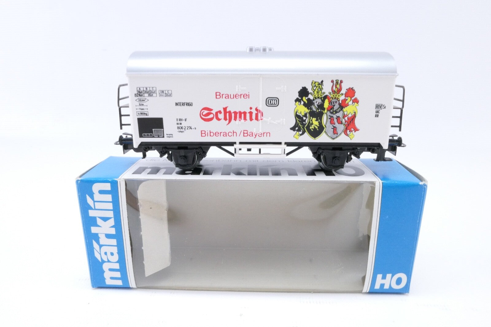 Märklin 4415 Kühlwagen Brauerei Schmid, Analog, Spur H0, in OVP.1