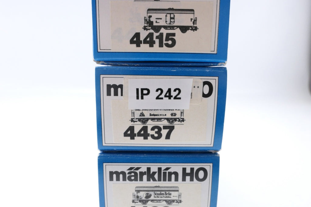 Märklin H0 4415-4429-437 Kühlwagen Set 4tlg. mit Reklame, WS, in OVP.7