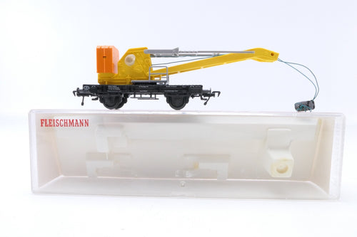 Fleischmann 5019 Kranwagen, Analog, Spur H0, in OVP. BASTLERWARE.0