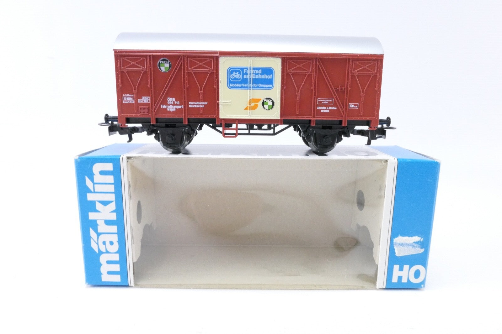 Märklin 4412 Fahrradtransportwagen der DB, Analog, Spur H0, in OVP.0