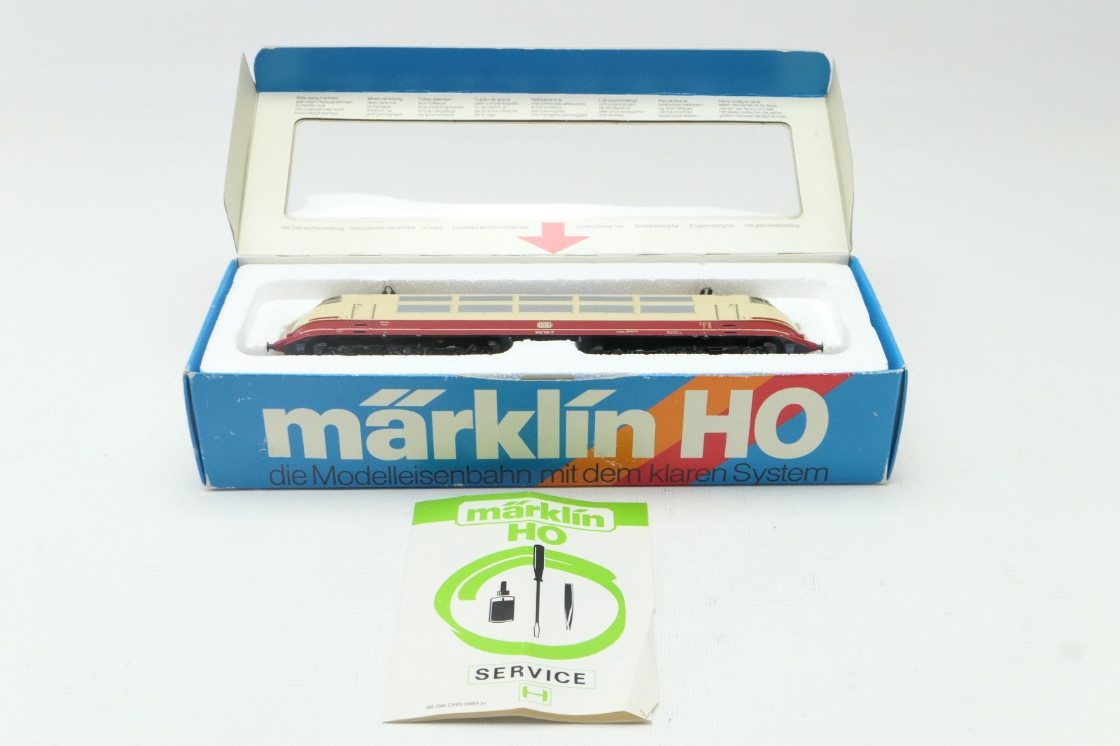 Märklin H0 3357 E-LOk BR 103 113-7 der DB, Analog in OVP mit BA.9