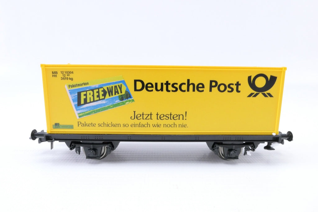 Roco 47251 Güterwagen Containerwagen Deutsche Post, Analog, Spur H0, in OVP.6