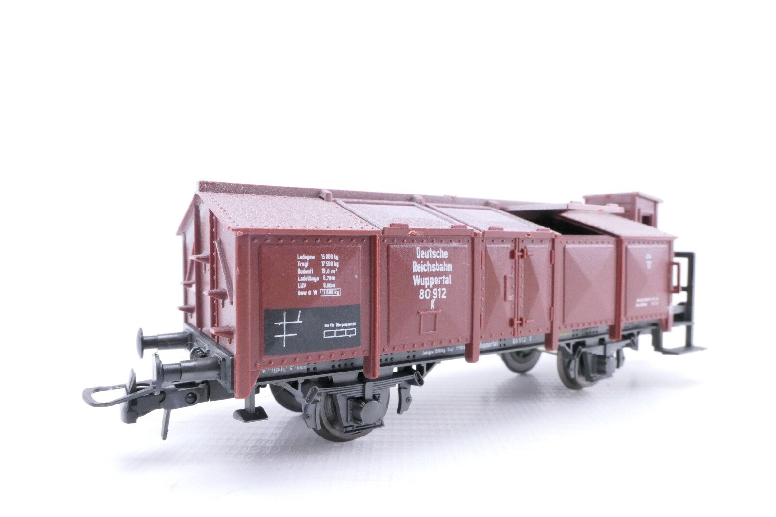 Roco 4389B Klappdeckelwagen der DRG, Analog, Spur H0, in OVP.3