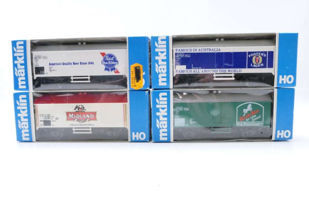 Märklin H0 4562-4562 Kühlwagen Set 4tlg. mit Reklame, WS, in OVP.0