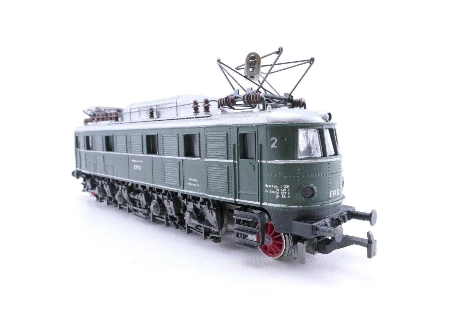 Rivarossi H0 1095 E-Lok BR E 19 12 der DB, Analog, Spur H0, in OVP.5