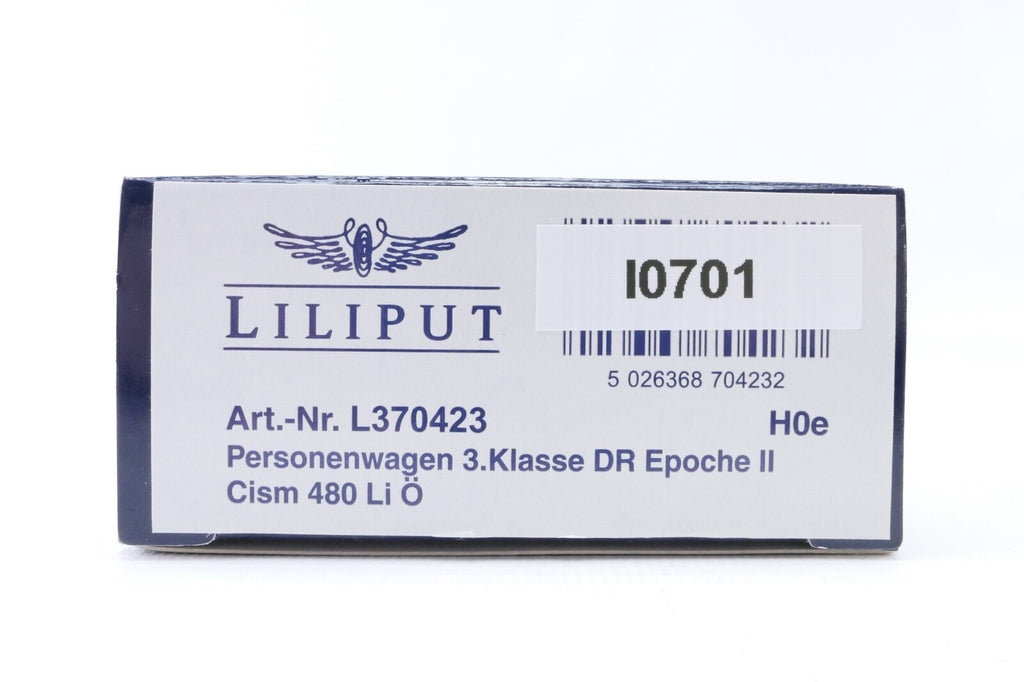 Liliput L370423 Personenwagen 3.Klasse DR Epoche II Cis 480 Li Ö,Analog,H0,OVP.10