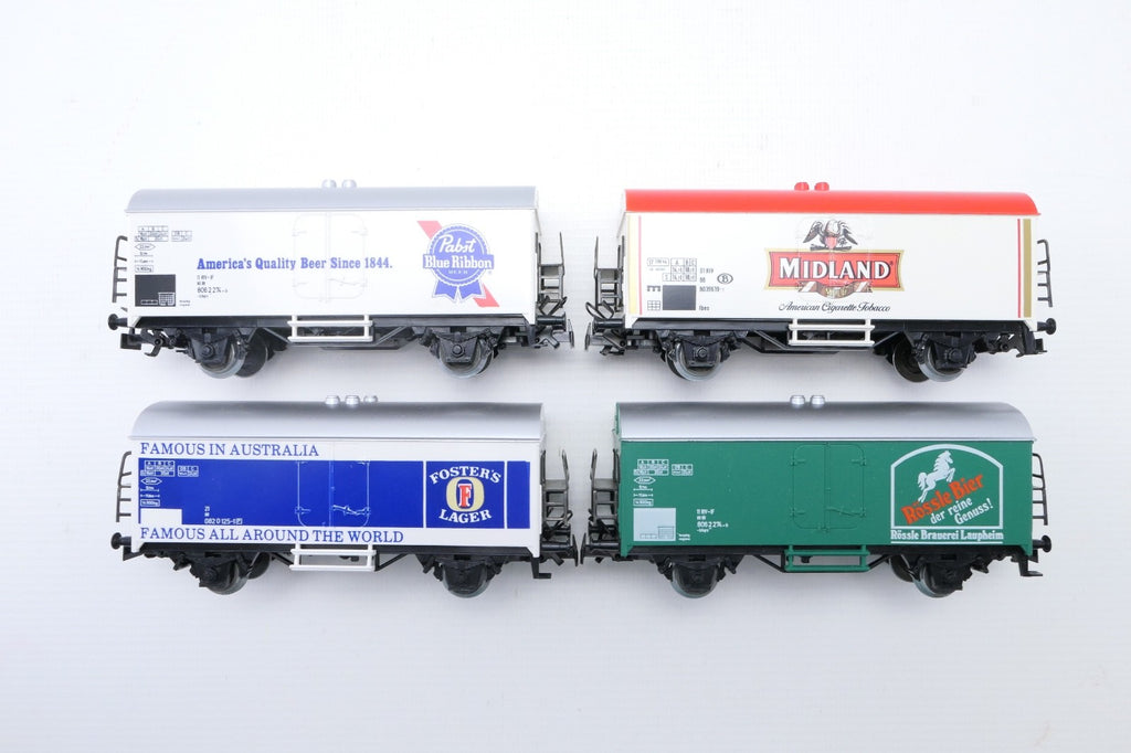 Märklin H0 4562-4562 Kühlwagen Set 4tlg. mit Reklame, WS, in OVP.1