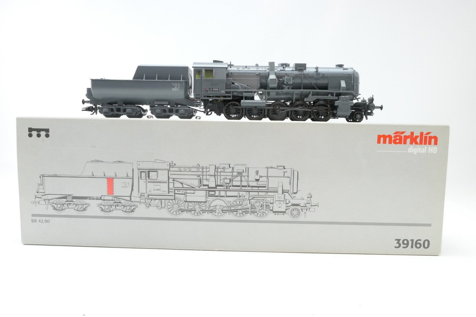 Märklin H0 39160 Dampflok BR 42 900 der DRG, Digital und BA, Adr. "42" in OVP.0