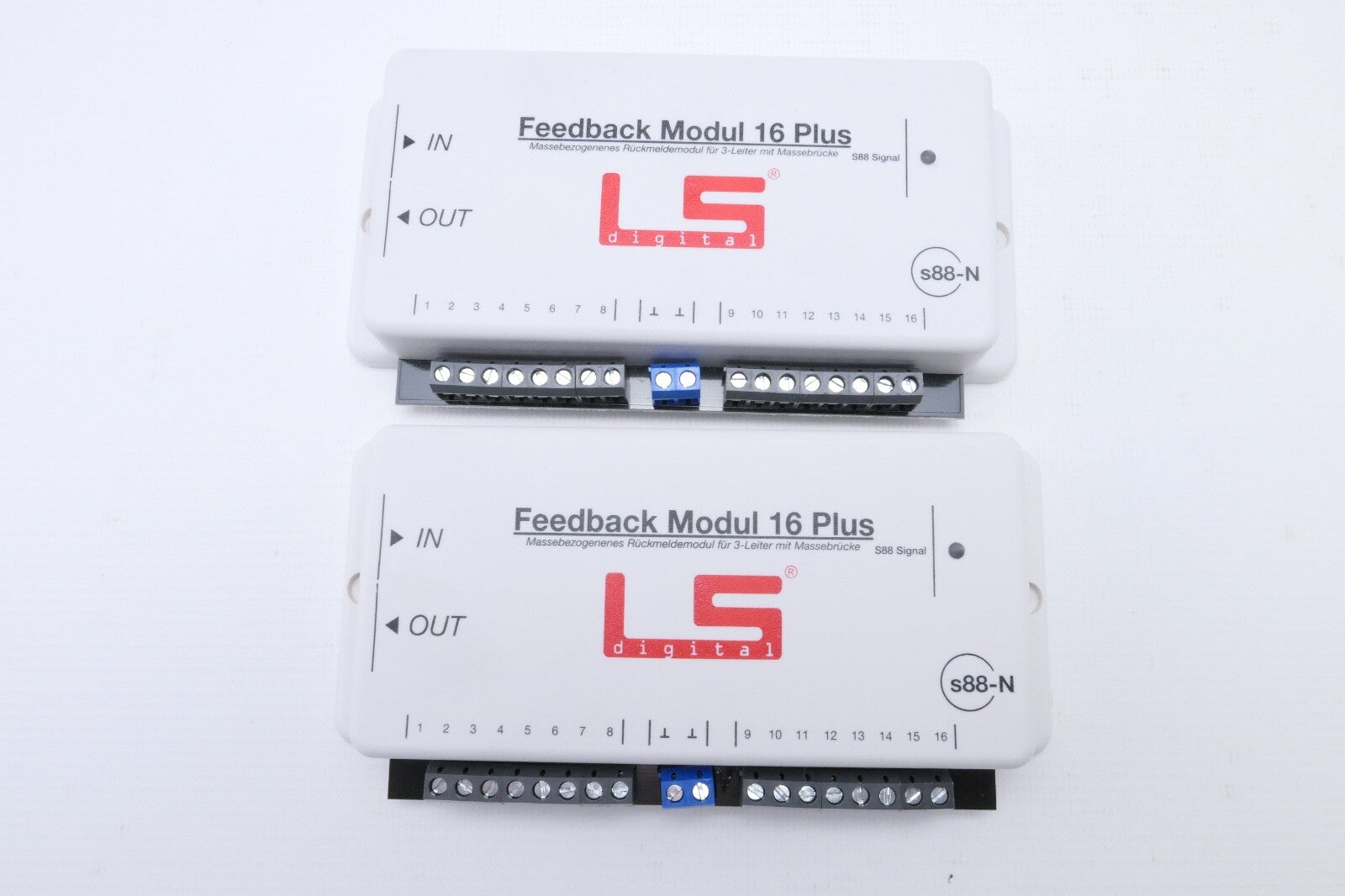 LS Digital Feedback Modul 16 Plus 2er Pack ohne Bedienungsanleitung. S88 Modul0