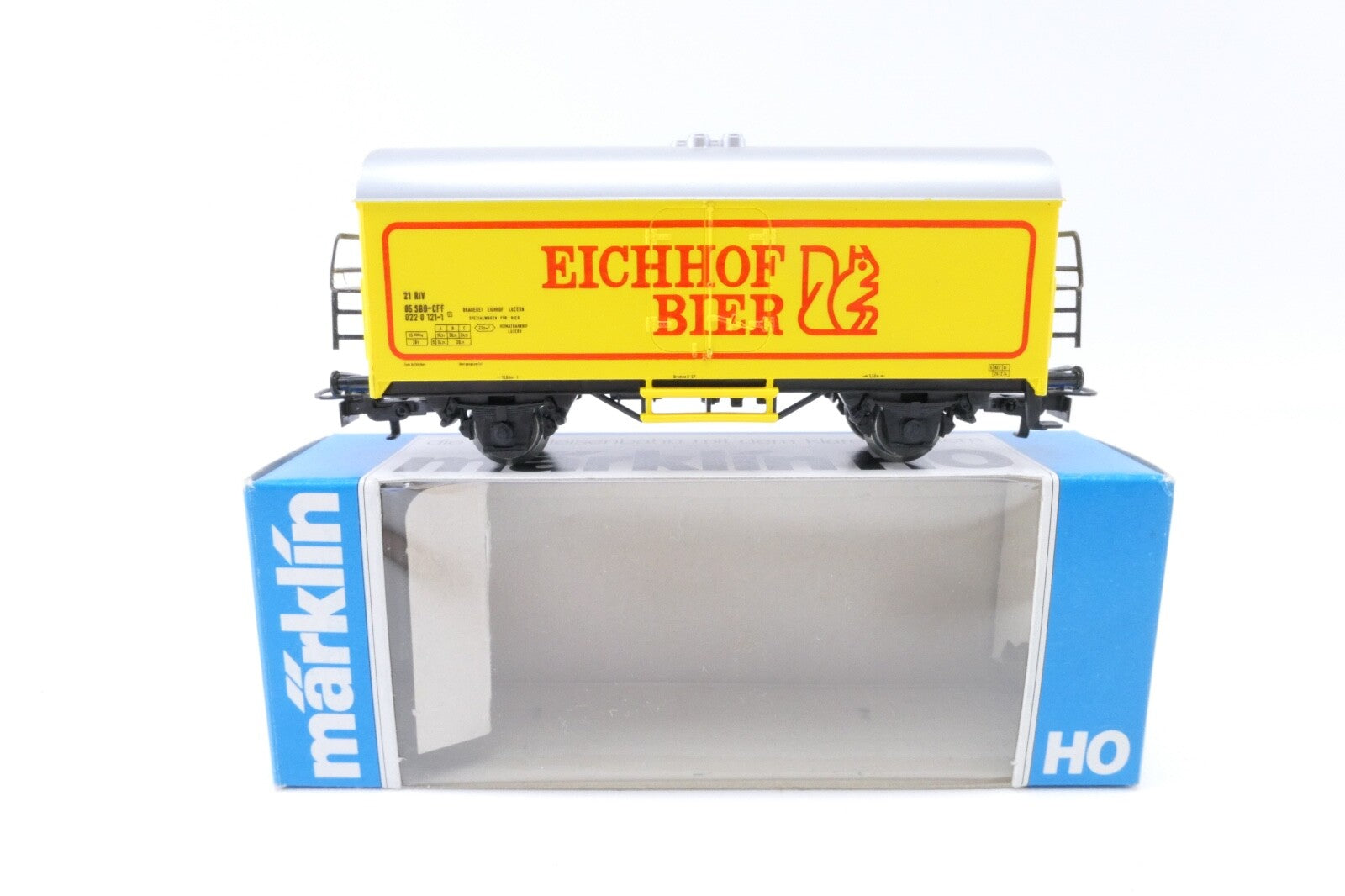 Märklin 4420 Kühlwagen „Eichhof Bier“, Analog, Spur H0, in OVP.0
