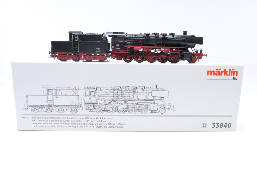 Märklin H0 33840 Dampflok BR 50 2448 der DB, WS, Delta Digital, in OVP mit BA.0
