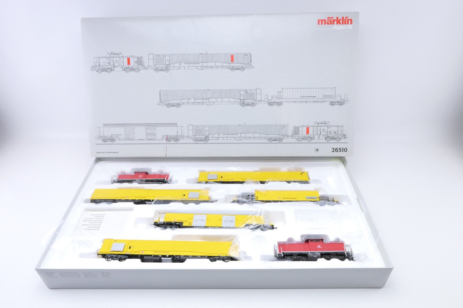 Märklin H0 26510 Tunnelrettungszug der DB, umgebaut von der FA. Märklin auf mfx.17