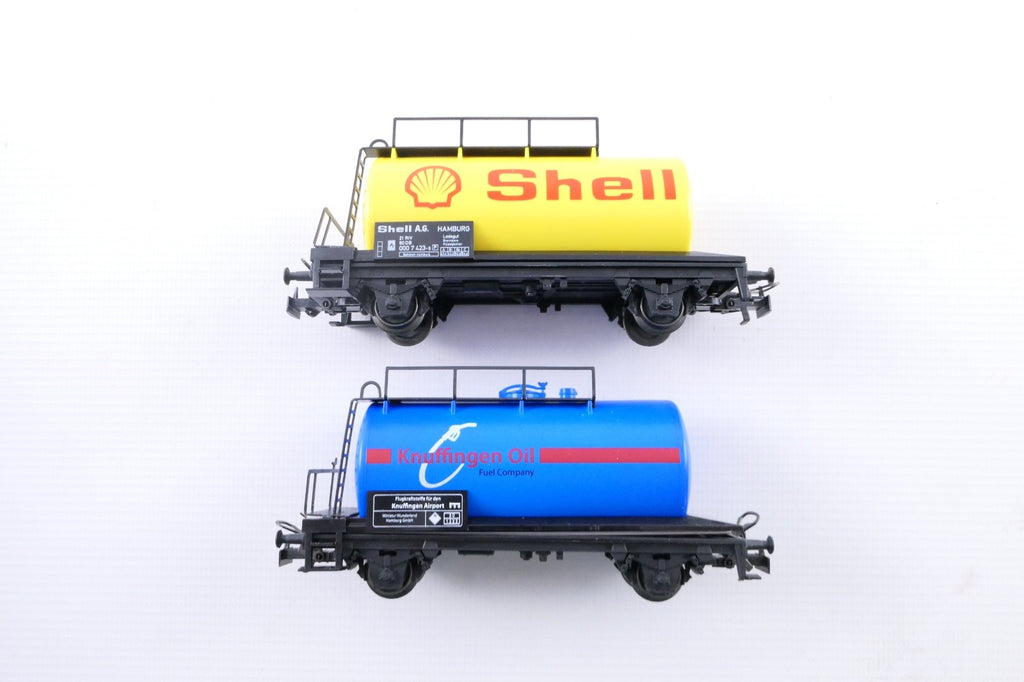 Märklin 4442, 94354 Tankwagen Set Knuffingen Oil - Shell, H0,in OVP.1