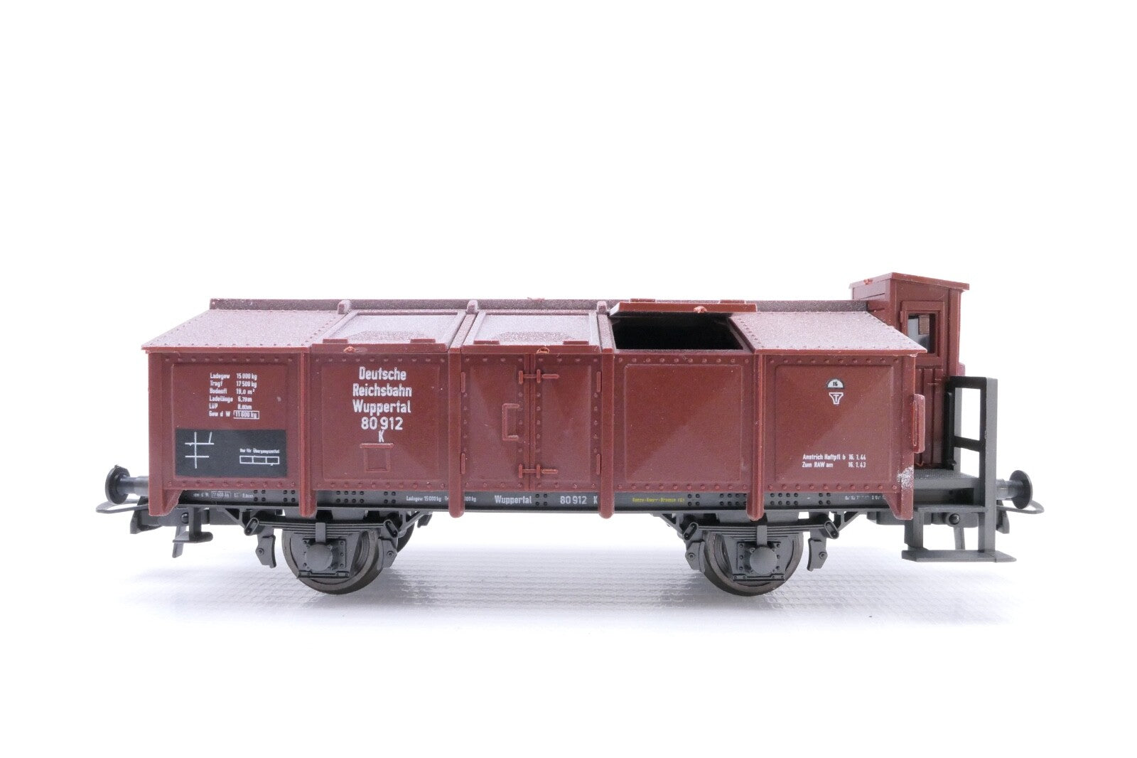 Roco 4389B Klappdeckelwagen der DRG, Analog, Spur H0, in OVP.5