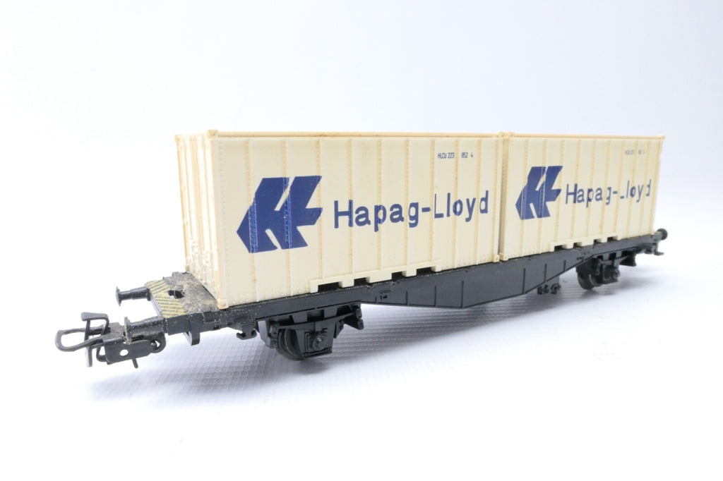 Märklin 4552 Containerwagen "Hapag-Lloyd" der DB, Analog, Spur H0, in EVP.0